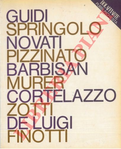 RIZZI Paolo - - Dieci artisti veneti. Saggi critici.