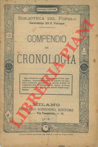- - Compendio di cronologia.