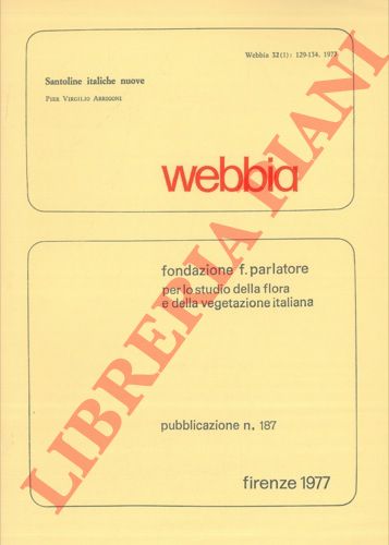 ARRIGONI Pier Virgilio - - Santoline italiche nuove.