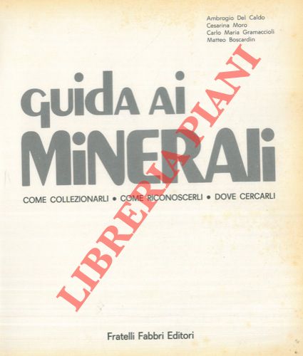 DEL CALDO Ambrogio - MORO Cesarina - GRAMACCIOLI MARIA Carlo - BOSCARDIN Matteo - - Guida ai minerali. Come collezionarli. Come riconoscerli. Dove cercarli. 