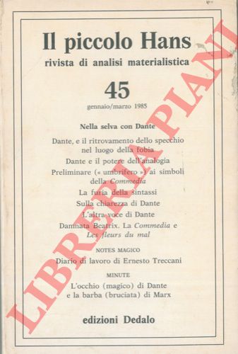 - - Il piccolo Hans. Rivista di analisi materialistica.