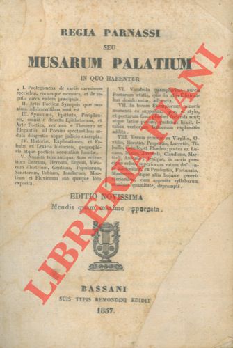 - - Regia parnassi seu Musarum Palatinum in quo habentur.