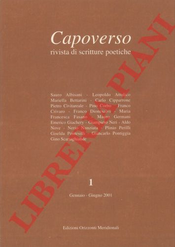 - - Capoverso. Rivista di scritture poetiche.