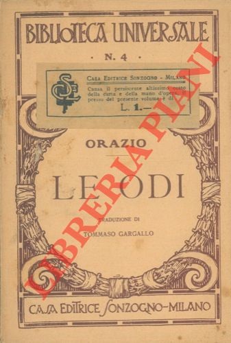 ORAZIO FLACCO Q. - - Le odi.
