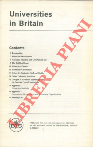 (British Information Services) - - Universities in Britain.