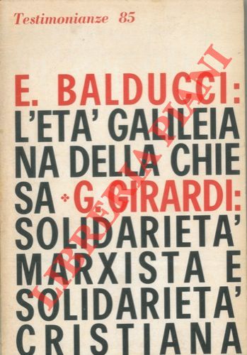 AA. VV. - - Testimonianze. Quaderni mensili di spiritualit. 85.