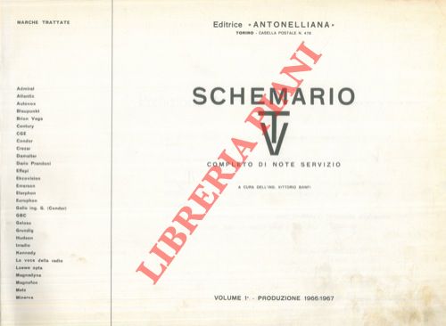 (BANFI Vittorio) - - Schemario TV. Completo di note di servizio. Produzione biennio 1966-1967.