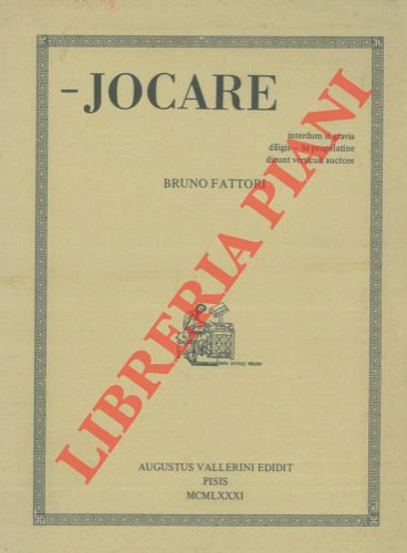 FATTORI Bruno - - - Jocare.