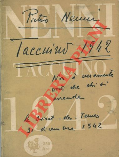 NENNI Pietro - - Taccuino 1942  