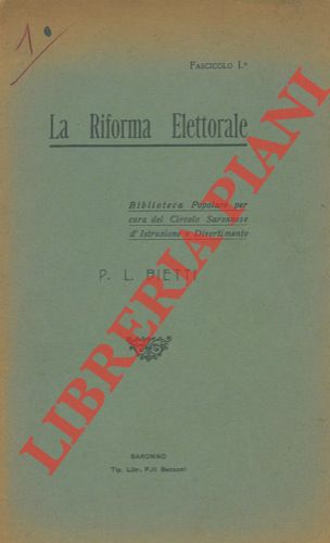 BIETTI Sac. P.L. - - La riforma elettorale.