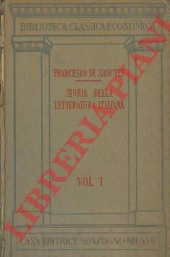 DE SANCTIS Francesco - - Storia della letteratura italiana.