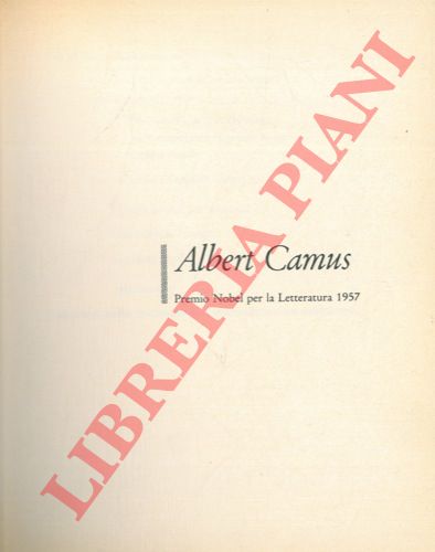 STROMBERG K. - OSTERLING A. - - Albert Camus.
