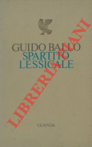 BALLO Guido - - Spartito lessicale.