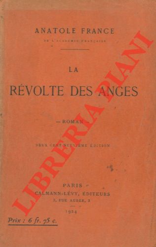 FRANCE Anatole - - La rvolte des anges.