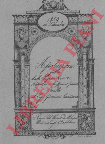 Cesare, Alessandro e Zefferino Babbi e Giovanni Cazzani - - Predio detto 