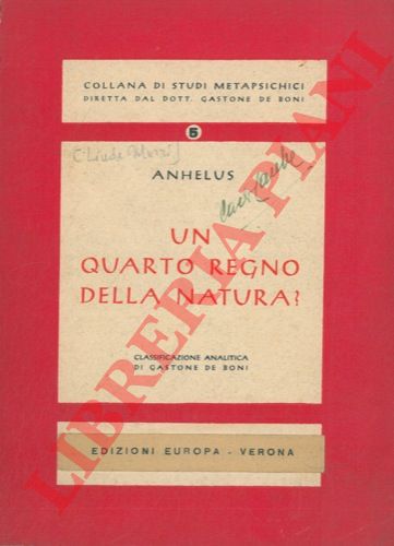 ANHELUS - - Un quarto regno della natura? .