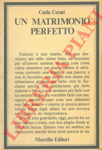 CERATI Carla - - Un matrimonio perfetto.