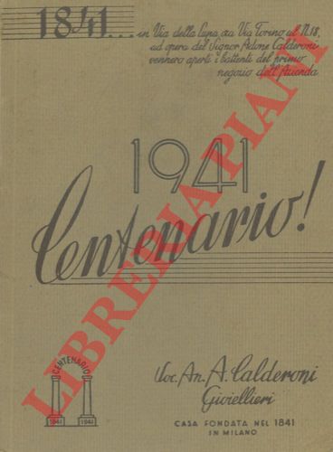 A. Calderoni Soc, An. . Milano - - Catalogo n. 31