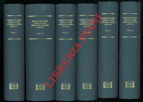 HIRSCH August - - Biographisches Lexicon der Hervorragenden Aerzte allen Zeiten und Volker.
