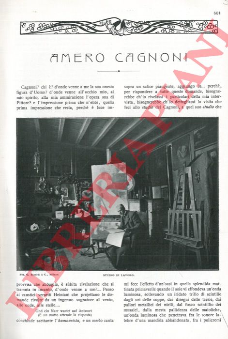 - - Amero Cagnoni.