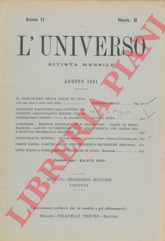- - Cartografia estera : Czeco-Slovacchia - Costa d'Oro - Somalia Italiana - Turchia orientale asiatica.