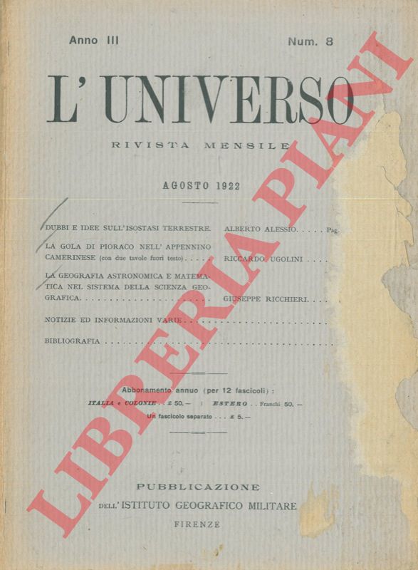 ALESSIO Alberto - - Dubbi e idee sull'isostasi terrestre.