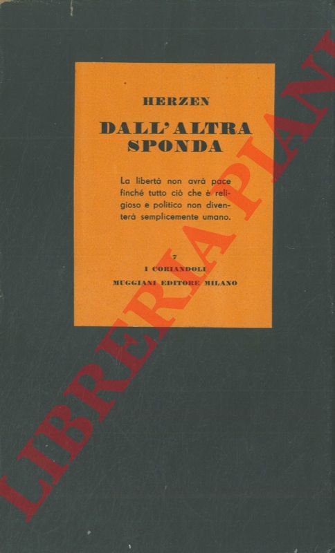 HERZEN Alessandro - - Dall'altra sponda.