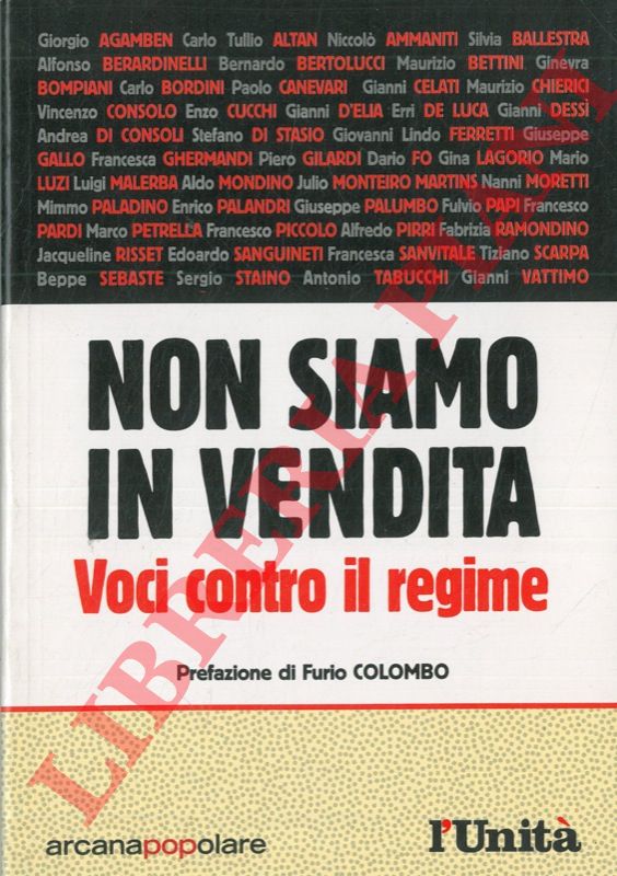 (SCATENI Stefania - SEBASTE Beppe) - - Non siamo in vendita.Voci contro il regime.