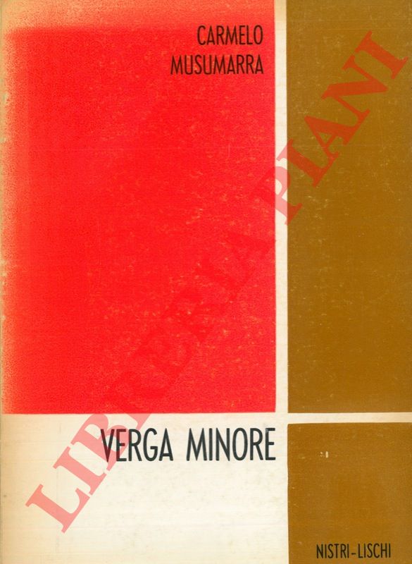 MUSUMARRA Carmelo - - Verga minore.