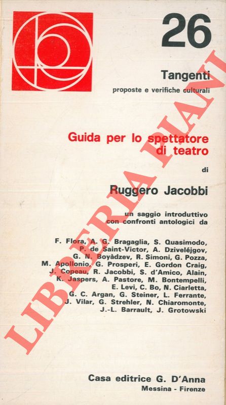 JACOBBI Ruggero - - Guida per lo spettatore di teatro.