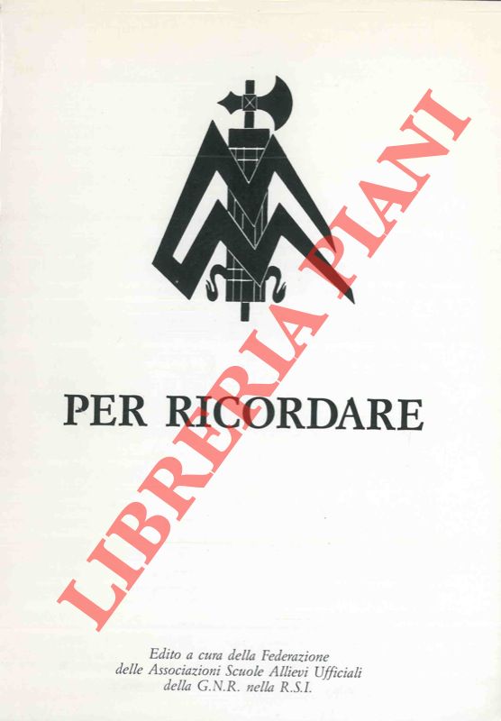 - - Per ricordare.