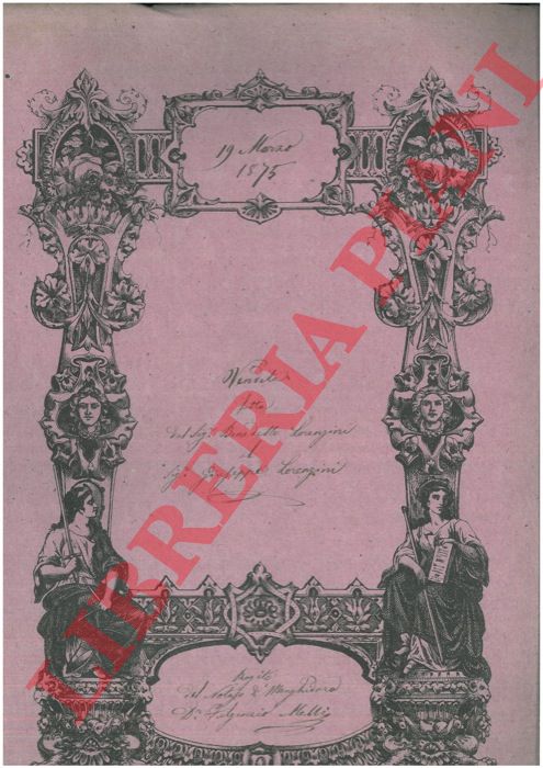 Lorenzini - - Vendita di un appezzamento di terreno detto Serrata o Fonte del Pidocchio a Monghidoro