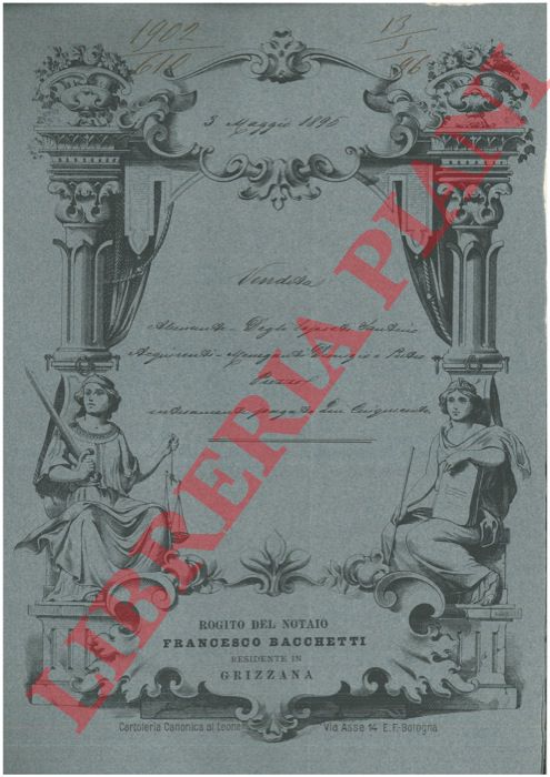 Degli Esposti / Menganti - - Vendita di una casa detta la C Grande posta a Bagni di Porretta