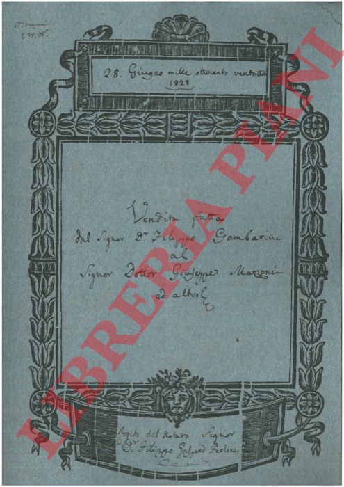 Gamberini / Mazzoni - - Vendita di una casa posta in Via delle Paglie numero 2801 a Bologna