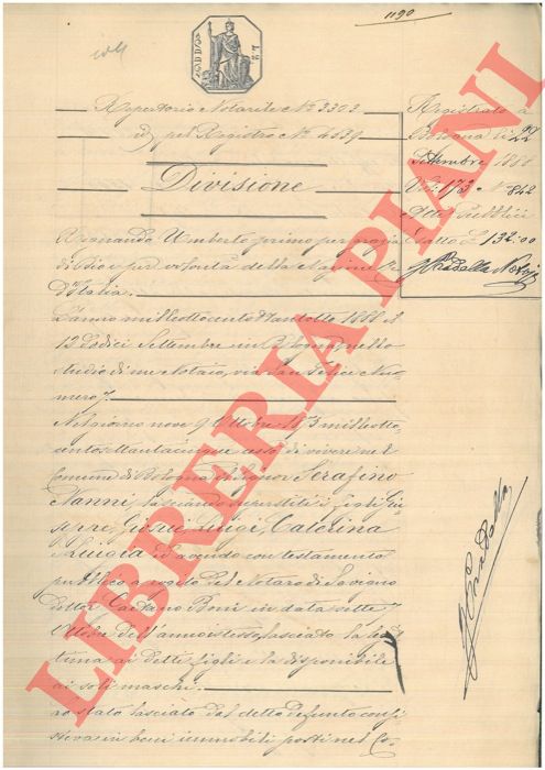 Nanni - - Divisione di beni immobili posti nel Comune di Savigno