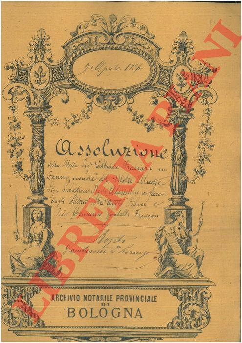 Frascari - Degli Alessandri - Frascari - - Assoluzione.