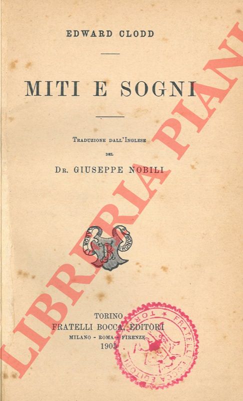 CLODD Edward - - Miti e sogni.