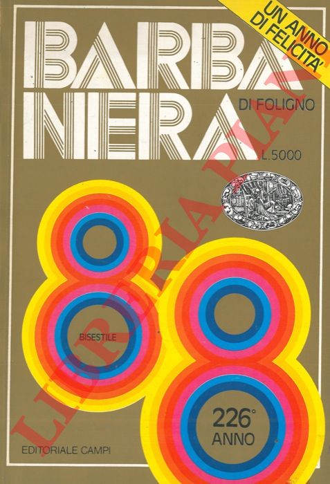 BARBANERA DI FOLIGNO - - Lunario - Almanacco Barbanera 1988.