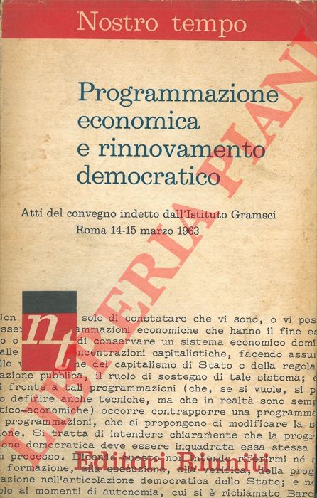 AA.VV. - - Programmazione economica e  rinnovamento democratico.