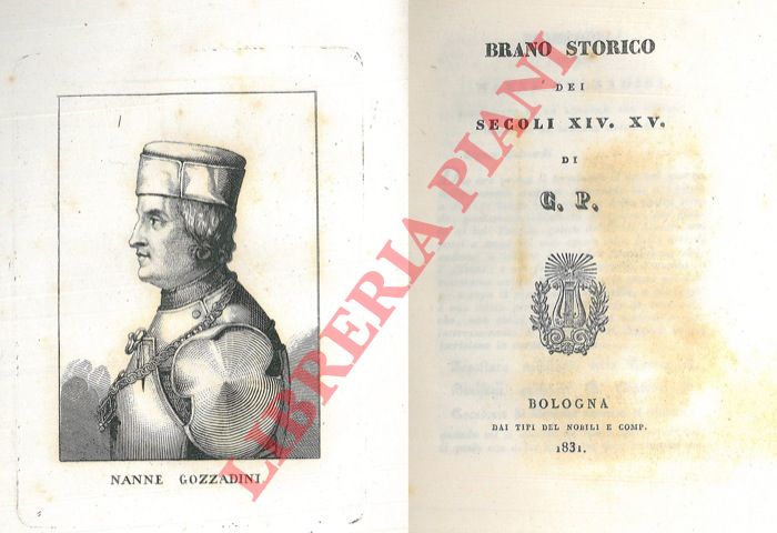 G.C. (PEPOLI Gioacchino) - - Brano storico dei secoli XIV XV.
