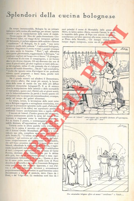 BIANCHINI Bruno - - Splendori della cucina bolognese.