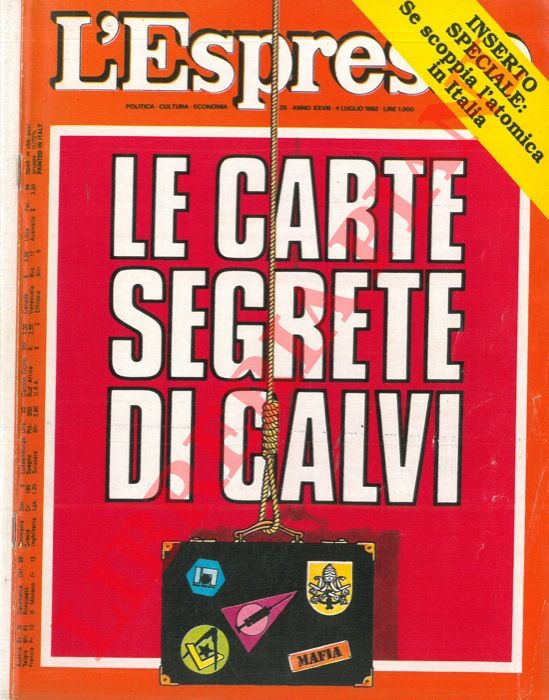 ACCIARI Sandro - DE LUCA Maurizio - - Le carte segrete di Calvi.