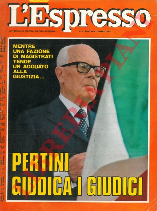 DE LUCA Maurizio - FICONERI Pierluigi - - Pertini giudica i giudici.