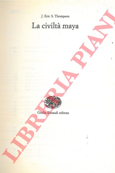 THOMPSON J. Eric S. - - La civilt Maya.