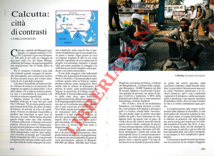 DI GIULIO Camillo - - Calcutta: citt di contrasti.