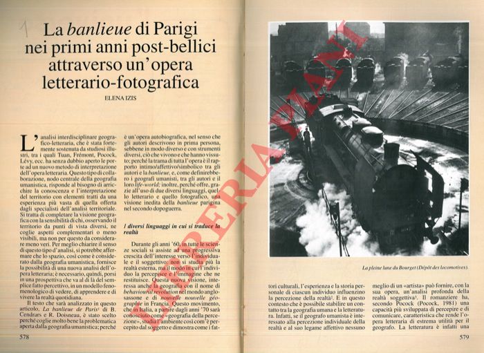 IZIS Elena - - La banlieue di Parigi nei primi anni post-bellici attraverso un'opera letterario-fotografica.