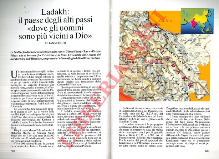 CERUTI Liliana - - Ladakh: il paese defli alti passi 'dove gli uomini sono vicini a Dio' .