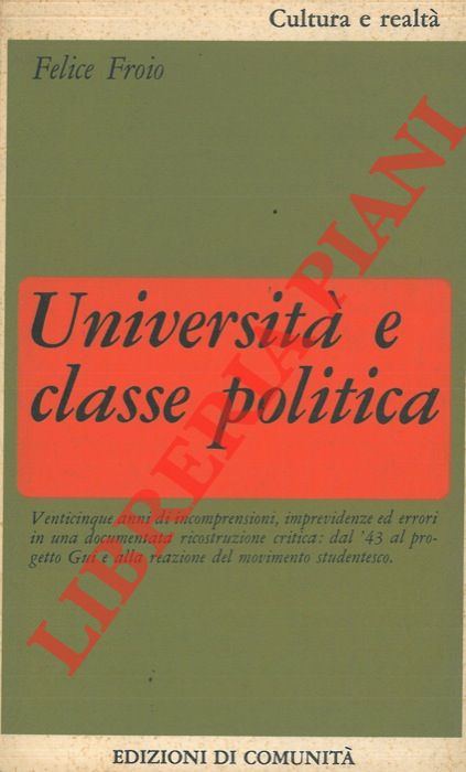 FROIO Felice - - Universit e classe politica.