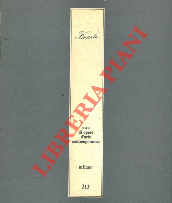 - - Asta di opere d'arte contemporanea.