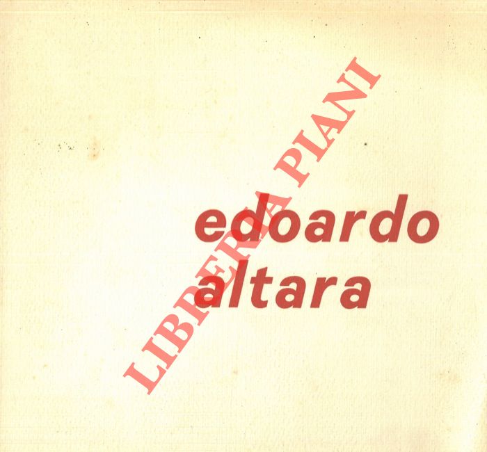 - - Edoardo Altara.